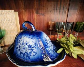 Staffordshire Covered Cheese Dish