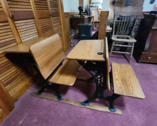 Vintage School Desks