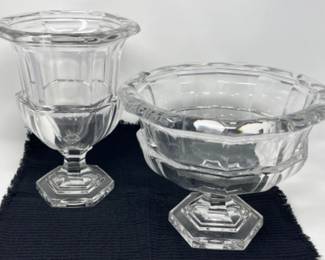 94 TiffanyStyleCrystalFootedBowlandChampagneChiller