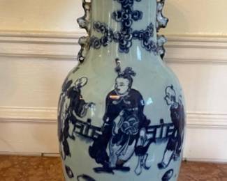 70 QingDynastyChineseCeladonCobaltBluePorcelainVase