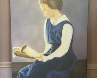 60 AWellReadWomanonCanvas