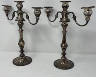 99 GorhamSterlingSilverChantillyDutchessCandelabraPair