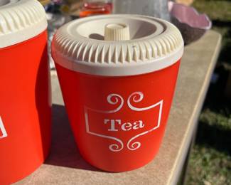 Vintage kitchen canisters