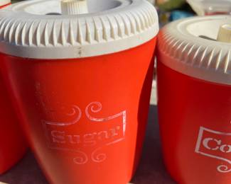 Vintage kitchen canisters