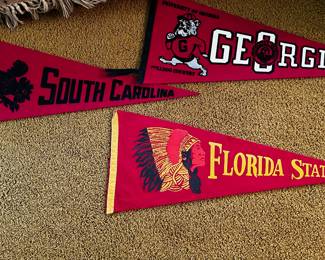 Vintage pennants
FSU, University of South Carolina, Uga