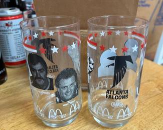 Vintage Atlanta Falcons glasses