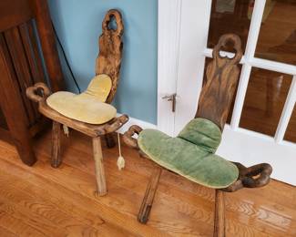 Antique Birthing chairs/ milking stools $150 each