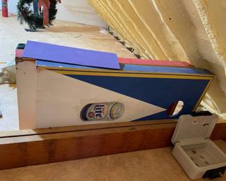 Corn hole game - Miller Lite advertising