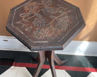 Carved table