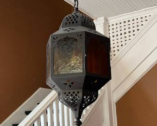 Moroccan-style light fixture