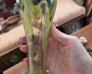 Vintage art glass vase