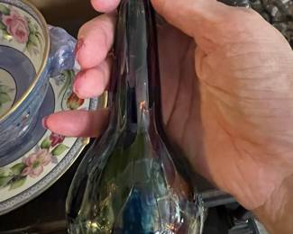 Vintage art glass vase