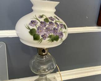 Converted oil lamp