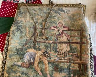 Vintage tapestry handbag