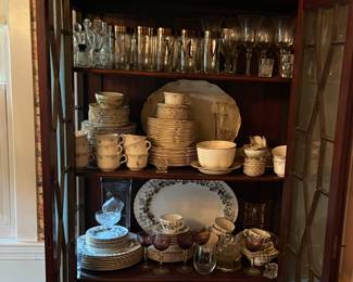 Lots of china, porcelains crystal
