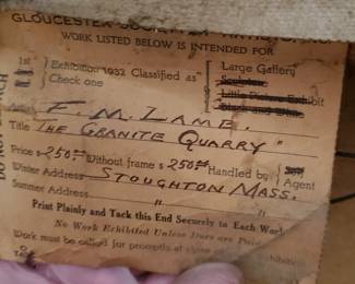 Label on reverse