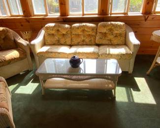 Fabulous Lloyd Flanders Wicker Porch Set,