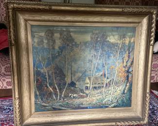 F. Mortimer Lamb. "The Granite Quarry". Large sized. 