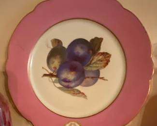 Set of 4 handpainted plates