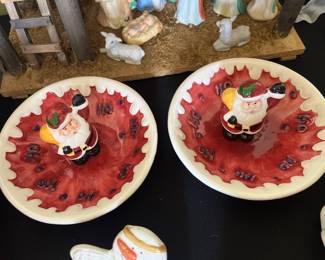 Ceramic Santa Canape Dish 