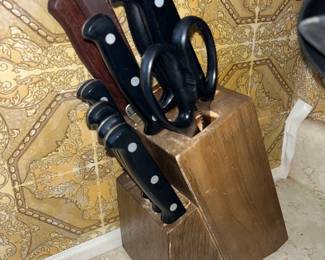 Knife Set and Block 