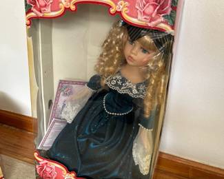 Genuine Fine Bisque Porcelain Doll 