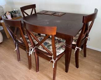 5 piece Cherry Wood Dining Set 