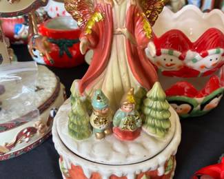 Guardian Angel & Woodland Gnomes Music Box 