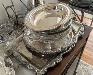 Silver Platters and Servers 