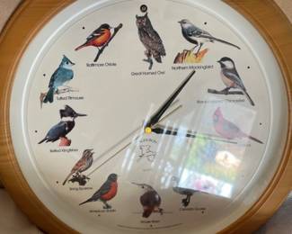 Mark Feldstein & Associates Audubon Singing Bird Clock 