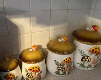 Merry Mushrooms Canisters 