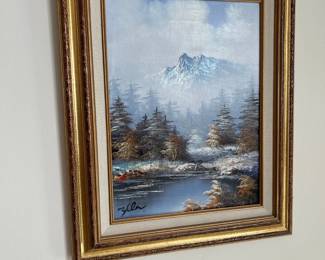 W. Zeller - oil on canvas winter landscape 