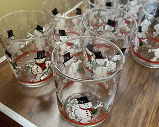 vintage libbey snowman irish coffee glasses set