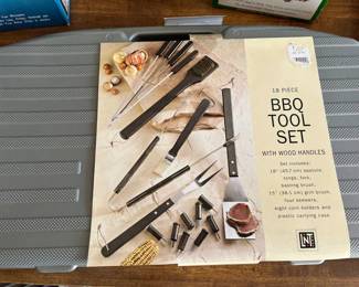 BBQ Tool Set with Wood  Handles 