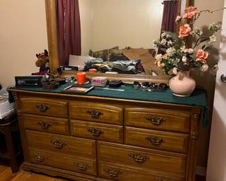 Dresser with mirror