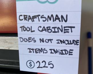 Craftsman tool cabinet