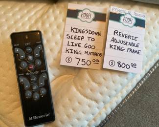 Kingsdown Sleep to Live King Matteress, Reverie adjustable king frame