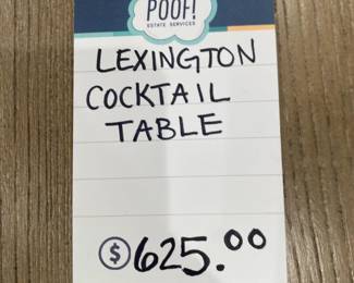 Lexington cocktail table