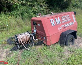 Ingersoll Rand towable, single axle air compressor
