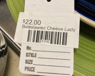 Boleslawiec Cheese Lady
