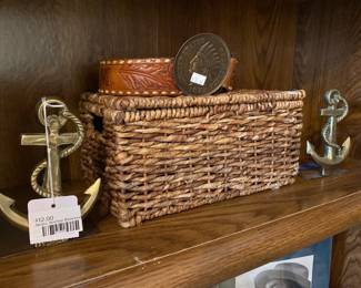 Brass Anchor Bookend