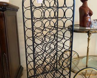 39 Bottle metal wine rack