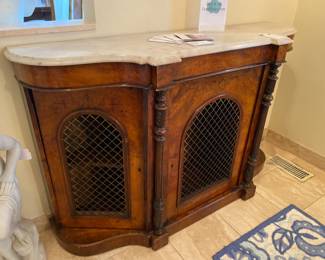 Marble Top Credenza As-Is