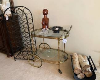 Vintage Neoclassical Tea Trolly