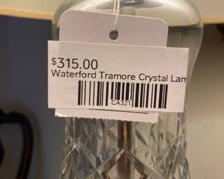 Waterford tramore crystal lamp