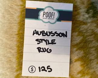 Aubusson style rug