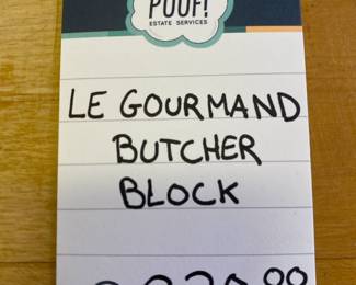 Le Gourmand Butcher Block