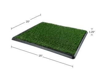 Artificial Grass Puppy Pee Pad for Dogs and Small Pets - 20x25 Reusable