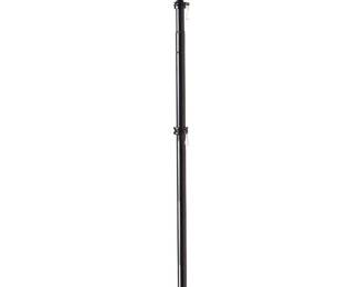 Evergreen Telescoping 5ft Metal Flag Pole, Set Of 2, Black
