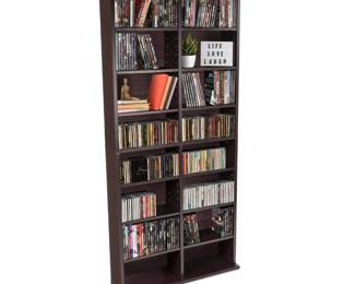 Atlantic Oskar Adjustable Media Cabinet, Espresso
